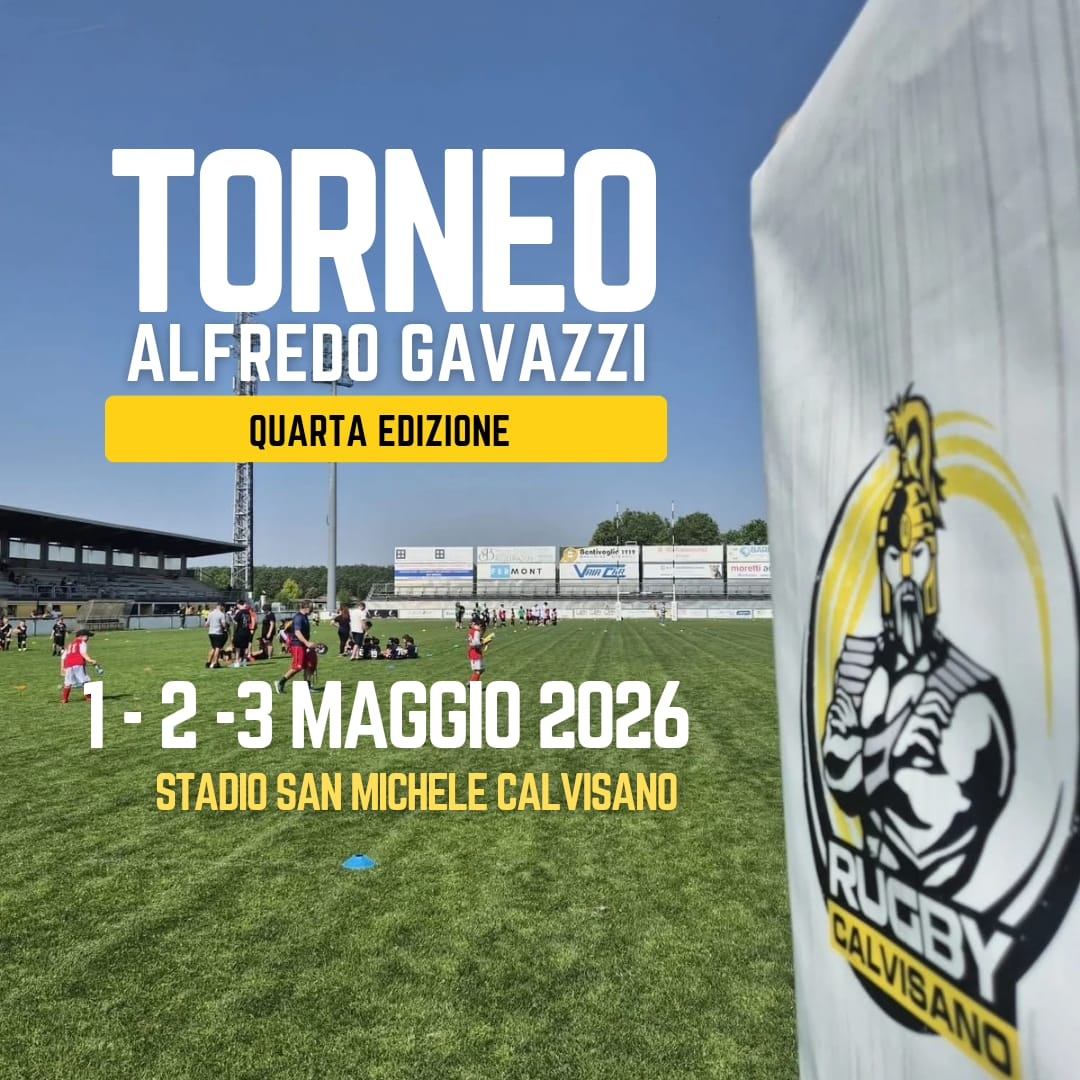 MINIRUGBY: APERTE LE ISCRIZIONI DELLA QUARTA EDIZIONE DEL TORNEO ALFREDO GAVAZZI
