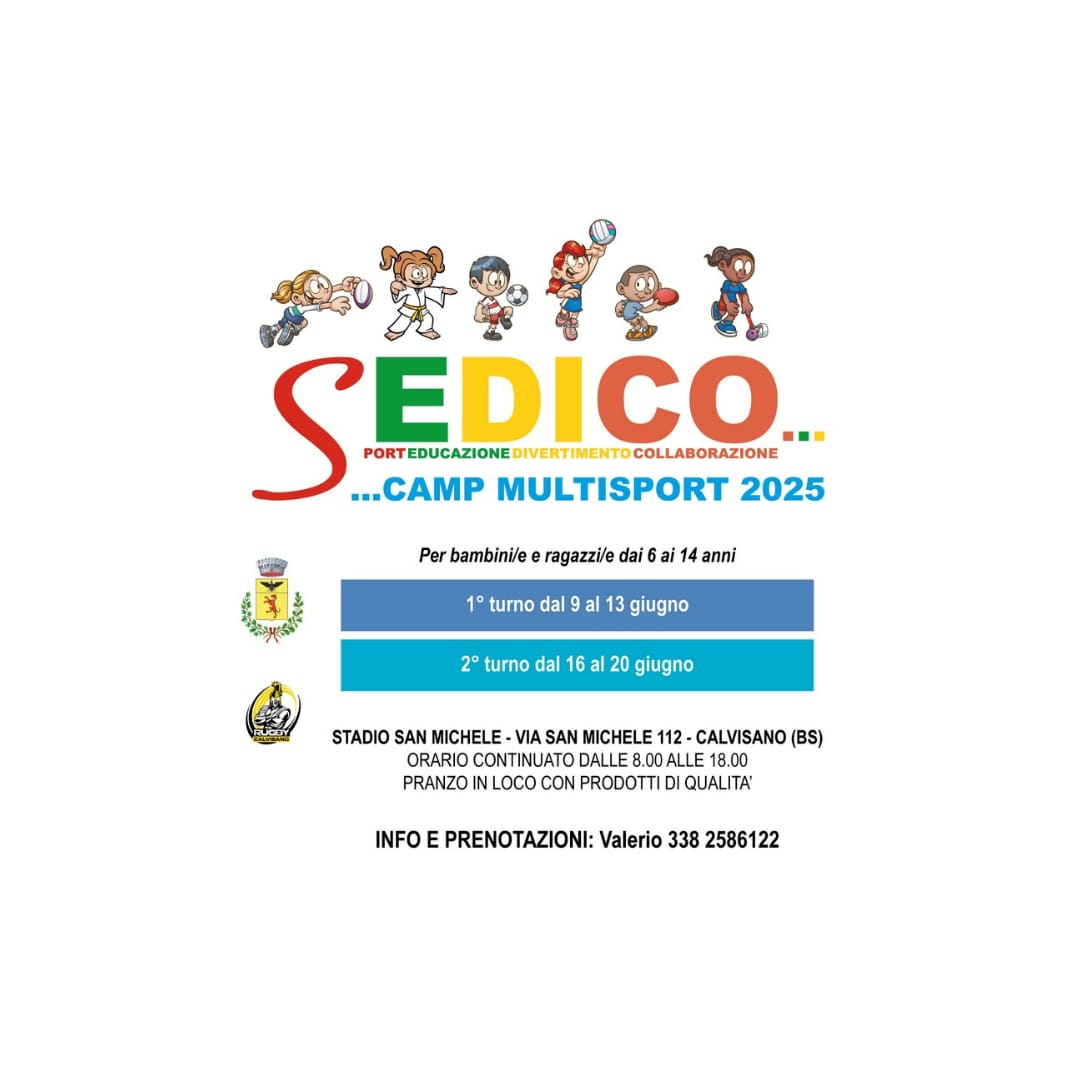 SE DICO CAMP MULTISPORT 2025: INFORMAZIONI E ISCRIZIONI