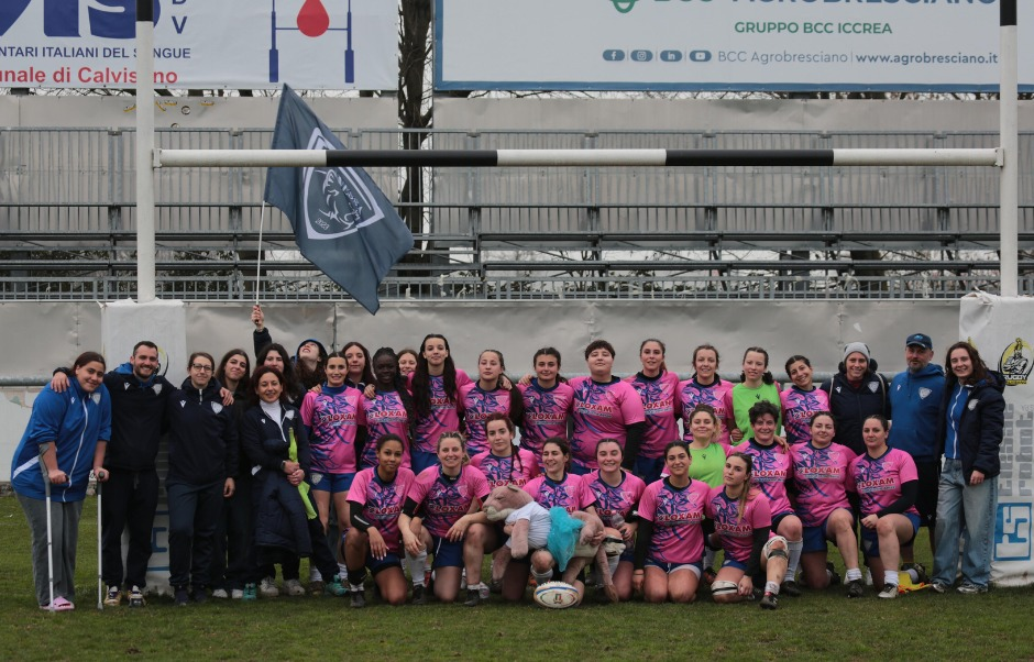 LEONESSA: IN UNA GIORNATA SPECIALE LE RAGAZZE VINCONO 34-13 A CALVISANO CONTRO LE TORTUS