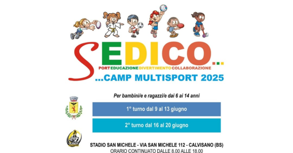 SE DICO CAMP MULTISPORT 2025: INFORMAZIONI E ISCRIZIONI